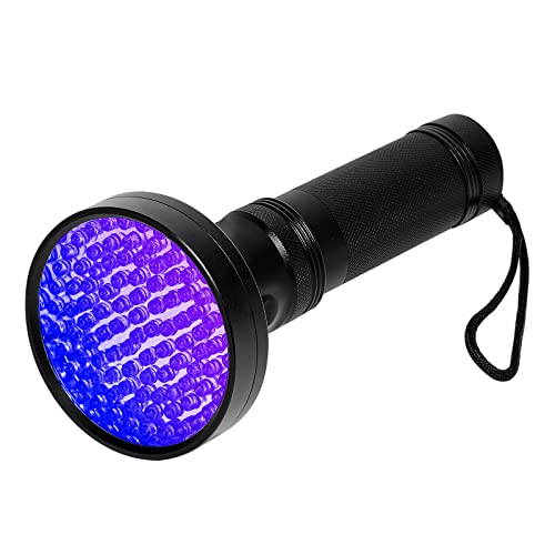 Whaply Lanterna UV de luz negra, 100 lanternas LED com luz negra 395 nM, detector de urina para anim