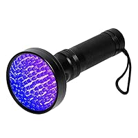 100 LED 紫外線ライト UV ブラックライト UV検出器ライト 395NM 懐中電灯 殺菌ライト フラッシュライト 目には見えない汚れ対策 UV100RAI UV : 100LED led 紫外線ブラックライト 店