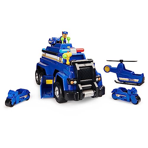 Paw Patrol, Chase S 5-In-1 Ultimate Cruiser With Lights And Sounds, For Kids Aged 3 And Up - Blue