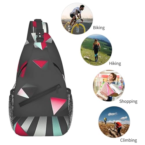 Bolso Cruzado Bandolera Estilo Urbano Negro miniatura 6