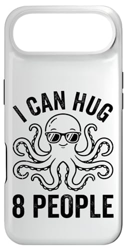 I Can Hug 8 People Funny Octopus �T���O���X �X�}�z�P�[�X iPhone Air �p