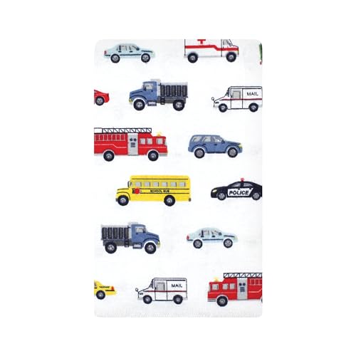 Image of Hudson Baby Unisex Baby Cotton Poly Flannel Burp Cloths, Going Places 10 Pack, One Size