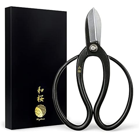 Wazakura Koryu Flower Arrangement Ikebana Scissors 6.5 in (165mm) Made in Japan, Floral Arrangement Hasami, Japanese Kado Tools - Yasugi Steel Koryu Scissors Cover