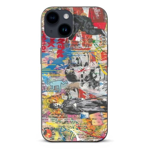 Banksy �o���N�V�[ ���_���A�[�g iPhone17ProMax�p �P�[�X�y�S�@��Ή��z�A�C�t�H��17�v���}�b�N�X�p �P�[�X TPU �S�ʕی� �X�}�z�P�[�X ���^ �ϏՌ� �����h�~ �C�菝�h�~ �y�� �l�C Case