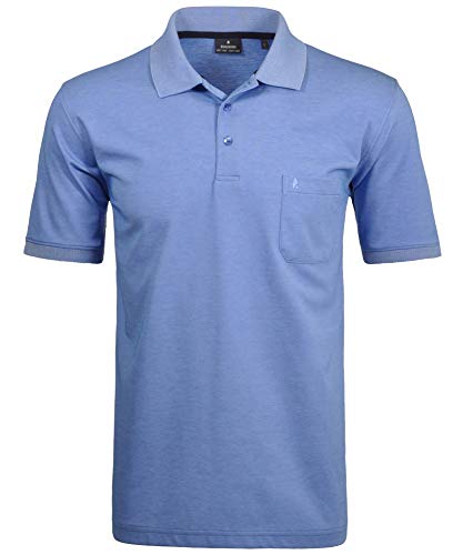 Preisvergleich Produktbild Ragman Herren Kurzarm Softknit Poloshirt , Blau , 3XL