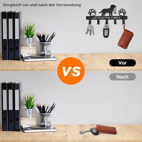 CMANLNYK Wandhaken Hundegarderobe - Hunde Garderobe Eingangs Schlüsselhaken, Kreative Eisenkunst Hundezubehör für Hundeleinen Halterung Wand, Halsband, Hundezubehör