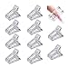 Lot de 10 Pinces à Ongles Transparentes en UV Gel pour Pose Rapide, Clip Ongles Extension De Ongles Pinces à Ongles en UV Gel pour Manucure et Nail Art