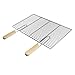 ECD Germany Grillrost aus Edelstahl mit abnehmbaren Griffen 54 x 34 cm rechteckig - robust & rostfrei - für Grillkamin Buschbeck Gasgrill Feuerschalen Feuerkorb - Edelstahlgrillrost Grill Rost Zubehör