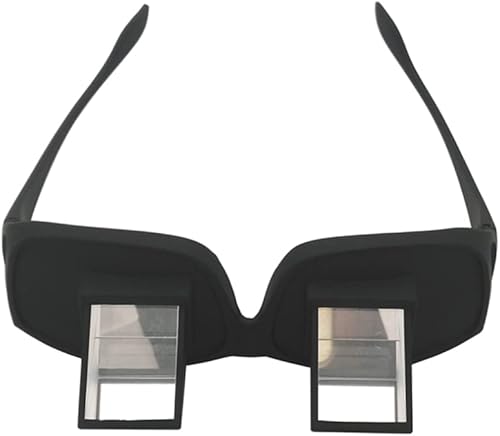 Miniatura 3 de Lentes para lectores perezosos, lentes de prisma de cama con espejo horizontal, gafas de ojo perezoso para acostarse, leer, ver televisión, jugar