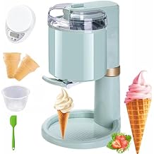 Ice Cream Machine - Fully Automatic DIY Soft Serve Maker for Home and Caf , Compact 1L Household Dessert Machine