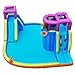 HONEY JOY Inflatable Water Slides for Kids, Giant Splash n Slide Water Castle w/Climbing Wall & Long Slide, Splash Pool w/Water Guns, Indoor Outdoor Blow Up Water Park for Backyard(with 950w Blower)