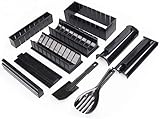 Molde De Rollo De Arroz Para Cocina, Kit Para Hacer Sushi, Juegos Completos De 10 Piezas Para Sushi, 5 Moldes Para Molde