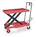 Scissor Lift Cart, 1000 lb, Steel, Fixed