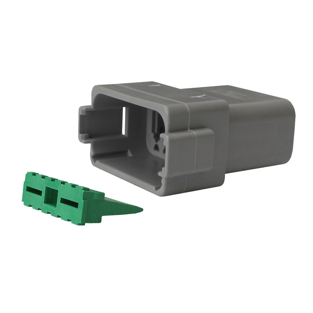 TDT04-12P-5 - Aftermarket Replacement Deutsch DT Receptacle and Wedge Lock Kit - 12 Position - 5 Pack Compatible with Pacer