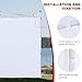 ABCCANOPY Instant Canopy SunWall 10x10 FT, 1 Pack Sidewall Only, No Frame or Top, White