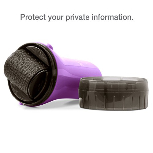 Image of Guard Your ID Wide Advanced Roller 2.0 Identity Theft Prevention Security Stamp Purple