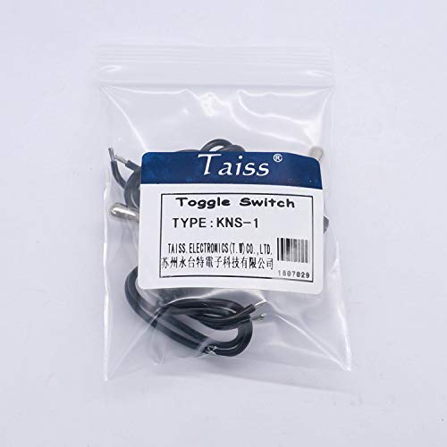 Taiss 2Pcs Interruptor De Alternância Spst 2 Posições Travando On/Off 6A Ac 125V /10A Dc 12V Interru