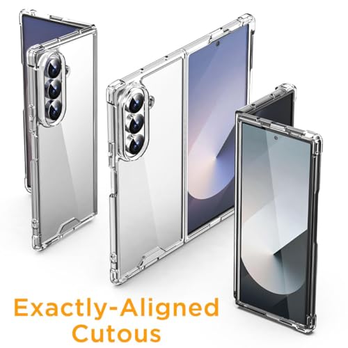 Image of TechTrendz Ultra Hybrid Transparent Case for Samsung Galaxy Z Fold 8 Ultra Case, Corner Protective Shockproof Military-Grade Drop-Proof Anti Yellowing Clear Cover Compatible with Galaxy Z Fold8 Ultra