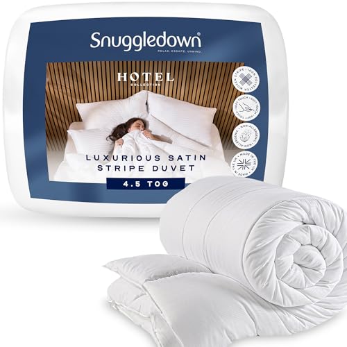 Image of Snuggledown Hotel Collection Double Duvet 4.5 Tog - Lightweight, Breathable & Perfect Summer Quilt for Hot Nights | UK-Made, Non-Allergenic, Machine Washable (200 x 200cm)