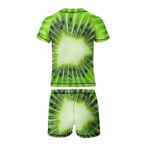 Kiwi Fruits SliceChildren's Swimsuits Boys Two Piece Suit10-12Y（150cm）3