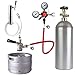 Draft Beer Line with Hexnut - Vinyl Hose ID 3/16 inch OD 7/16 inch Length 5ft, with Hexnut Assembly, Free Two Clamps, Prefect Connect Beer Tap Tower