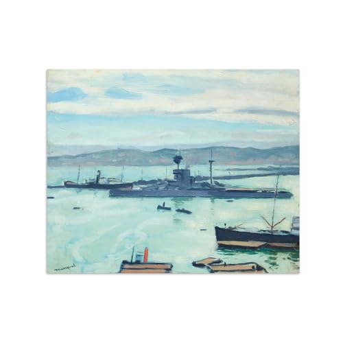 Albert Marquet Bateau 3 Impression sur Toile Déco Salon 100x80cm