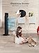 Uthfy 31 Inch Tower Fan for Bedroom, 120° Oscillating Quiet Standing Bladeless Fan With Remote, 7.5H Timer, 3 Speeds, 3 Modes, for Room, Dorm, Office, Black