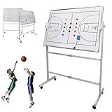 Trocken abwischbare Trainingstafel auf beiden Seiten mit 360° Flip-Panel und magnetischen Markern...