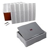 CHUANGXIANG Retail Security Tags AM58Khz Adhesive Anti Theft Labels 5000 Piece and 1 Piece Label Machine with Sound Light Indicate for EAS Loss Prevention System, White, AM5LM