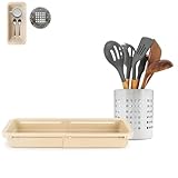 Escurreplatos Plegable Extensible con Escurridor de Cubiertos – Bandeja...