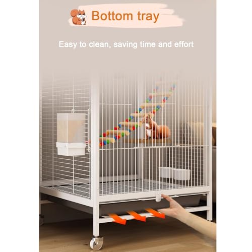 Cage furet écureuil chinchilla métal robuste multi portes - 6