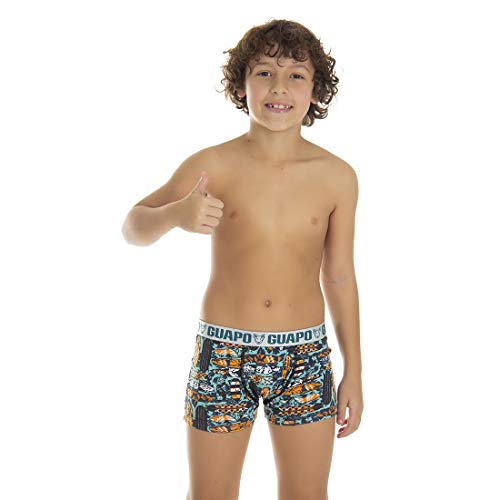 Kit com 5 Cuecas Boxer Infantil Microfibra
