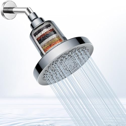 Pomme de douche haute pression en ABS chromé avec filtre au design élégant