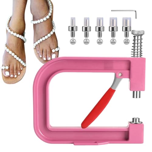 Machine De Fixation Des Rivets Pearl - Machine À Perles À La Main | Appuyez Sur La Main Pour Pearl Street Stones | Applicateur Pour La Production De Rivets Faits À La Main Pour Les Bijoux, Les Vêtemen
