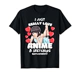 Cute Anime Drawing Tee for Teen Girls