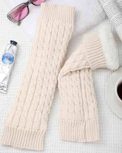 Image of Shihanee Winter Fleece Lined Leg Warmers for Women