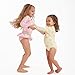Gerber Baby Girls Toddler Long Sleeve One Piece Rashguard Swimsuit, Yellow Fruit, 6-9 Months