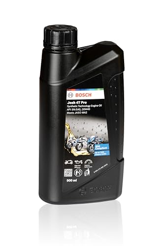 Image of Bosch Josh 4T PRO 20W-40 API SN:SAE Fully Synthetic Engine Oil for Bikes (0.9L) | High Performance | Meets JASO MA2 Standards | BS6 Compliant