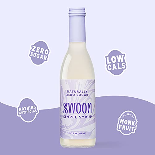 Swoon Zero Sugar Simple Syrup - Natural 1:1 Liquid Sugar Substitute - Sweetness From Monk Fruit - Sugar Free, Keto Friendly, Zero Carbs #TOP1