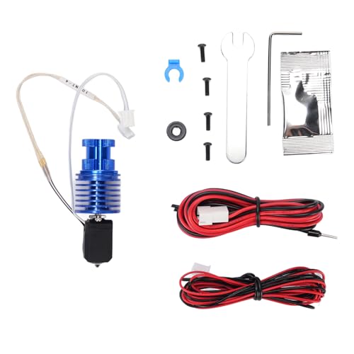3D printer hotend kit, 0.4mm removable nozzle 24V 60W ceramic heating extruder print head kit for end 3 and cr10 10s
