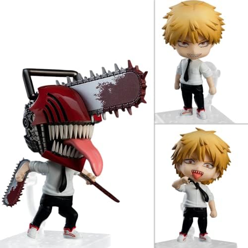 Homyfy Chainsaw Man Figure Anime Figures Model, 4 in Character Statue Decoration, Thanksgiving Christmas Birthday Gifts for Anime Fans…