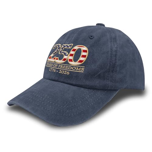 Image of US 250TH Anniversary Hat 250 Years of Freedoms 1776-2026 Baseball Hat Funny