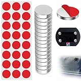 16 Stk Ersatz Magnet Klebepads Set, Magnetische Ersatz-Klebepads, Metallplättchen Klebesticker, Klebesticker Parking Disc, für elektronische Parkscheibe, Blitzerwarner, Windschutzscheibe Klebestreifen