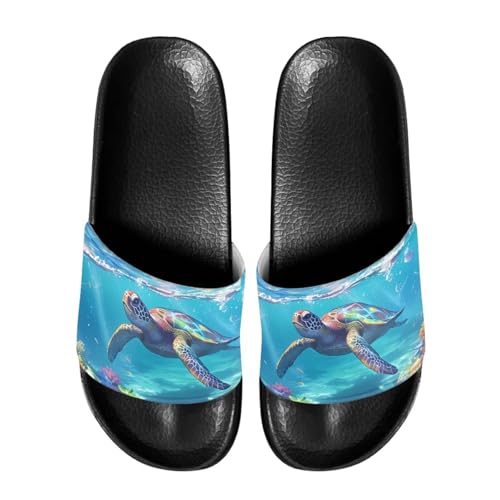 Image of Footwear for Mens Open Toe Athletic Sandals Anti-Slip Sole Slide Sandals Pillow House Flat Shoes Comfortable Slip On Slippers for Indoor & Outdoor