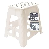 ZOLLNER Taburete Plegable Multiusos portátil, 39 cm Altura, hasta 120 kg,...