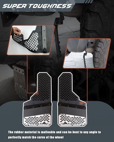 Image of Mud Flaps fit for Ford Bronco 2021 2022 2023 2024 2025 2 /4-Door Front and Rear 4PCS