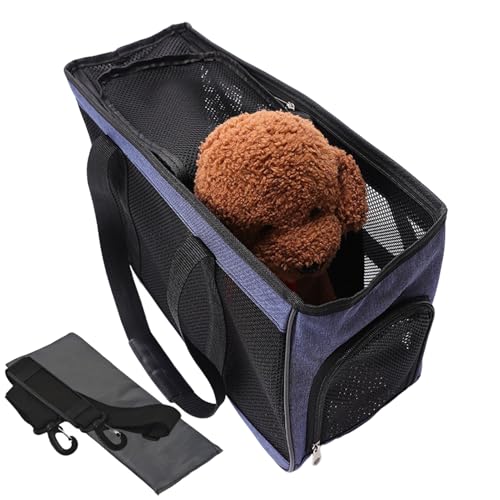 Bolsa de transporte para gatos – Seguridad de viaje al aire libre bolsa de transporte para perros flexible, transpirable para paseos, viajes, camping, vacaciones, vacaciones al aire libre