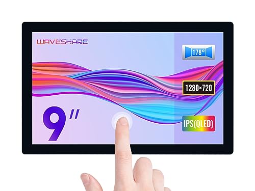 Waveshare 9inch Control Panel,Compatible With Raspberry Pi Jetson Nano,Qled Quantum Dot Display, 1280 720, Toughened Glass Panel, Hdmi Interface, Wide Color Gamut,Up To 10-Point Touch Waveshare 9inch Control Panel,Compatible With Raspberry Pi Jetson Nano,Qled Quantum Dot Display, 1280 720, Toughened Glass Panel, Hdmi Interface, Wide Color Gamut,Up To 10-Point Touch