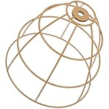 NUOBESTY Vintage Industrial Iron Wire Lampshade Frame 5.5x16.5x16.5cm DIY Tapered Metal Wire Lamp Shade for Hanging and Table Lamp Projects