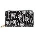 Produktbild JHGFG Mode Handtasche Reißverschluss Brieftasche Muster Löwenzahn Böhmische Telefon Kupplung Geldbörse Abendkupplung Blockieren Leder Brieftasche Multi Card Organizer
